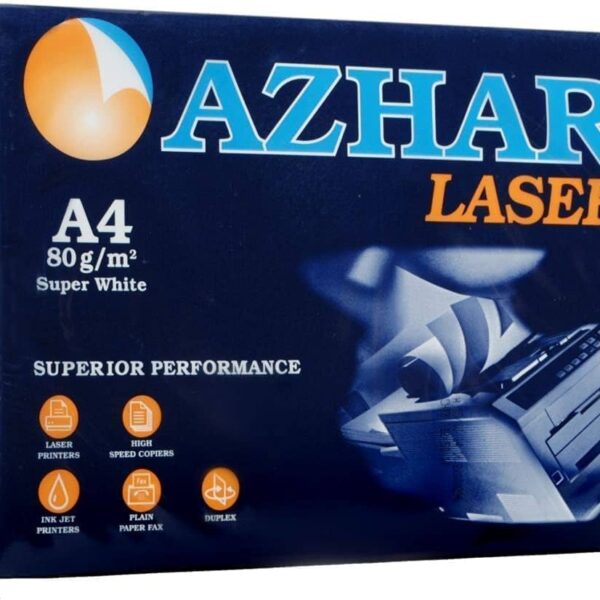 AZHAR Laser White Copy Paper 80gm A4 Computer Accessory Accessory