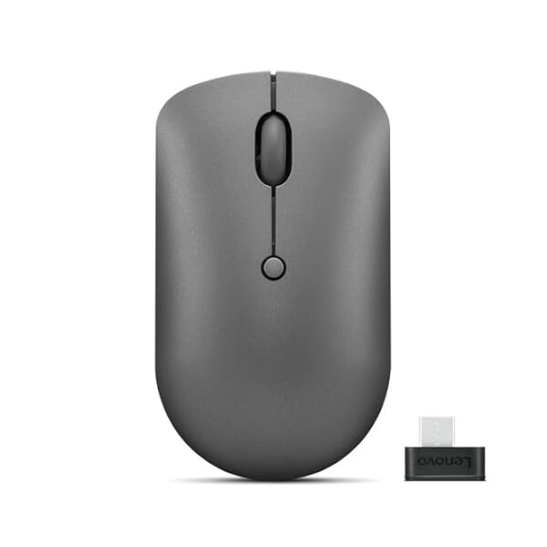Lenovo 540 USB-C Compact Wireless 2400 DPI Sensor 24GHz Wireless Nano 4-Button Left Click Right Click Scroll Click DPIAmbidextrous Design 3 Year Warranty Storm Grey GY51D20867 Optical Mouse