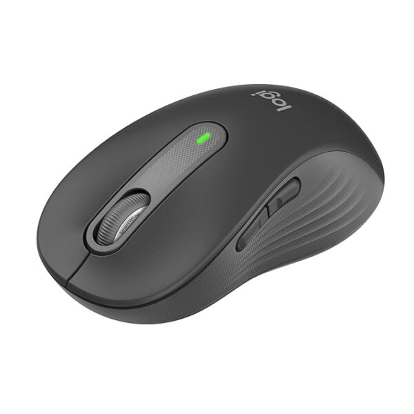 Logitech Signature M650 L Full Size Wireless - for Large Sized Hands 2-Year Silent Clicks Customisable Side Buttons Bluetooth for PCMacMulti-DeviceChromebook - Graphite Optical Mouse
