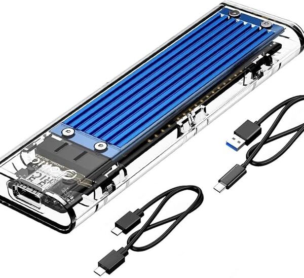 Orico External M2 NVMe SSD Enclosure - 31 Gen 2 to M2 NVMe PCIe for M-Key SSDs 2230 2242 2260 2280 TB3 Compatible Computer Accessory