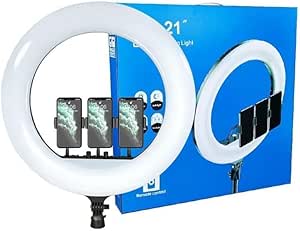 Ring Light 21 Inch Stand with Tripod for Mobile Phone or RL-21 LED Light HD Webcam