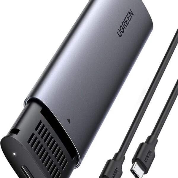 Ugreen 10902 M2 NVMe SSD Enclosure Aluminum 10 Gbps C 31 Gen 2 to NVMe PCIe M-Key Solid State Drive External Enclosure Computer Accessory