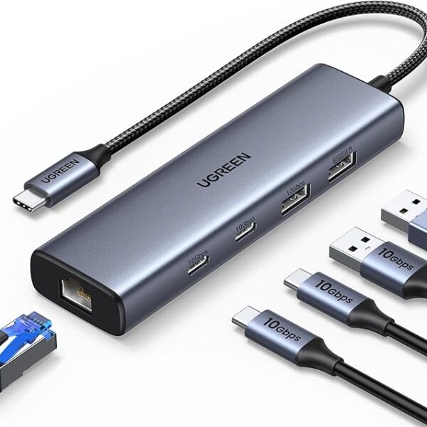 Ugreen 45320 6-in-1 C with 10Gbps Ethernet 2x USB-C 32 2x USB-A USB Hub